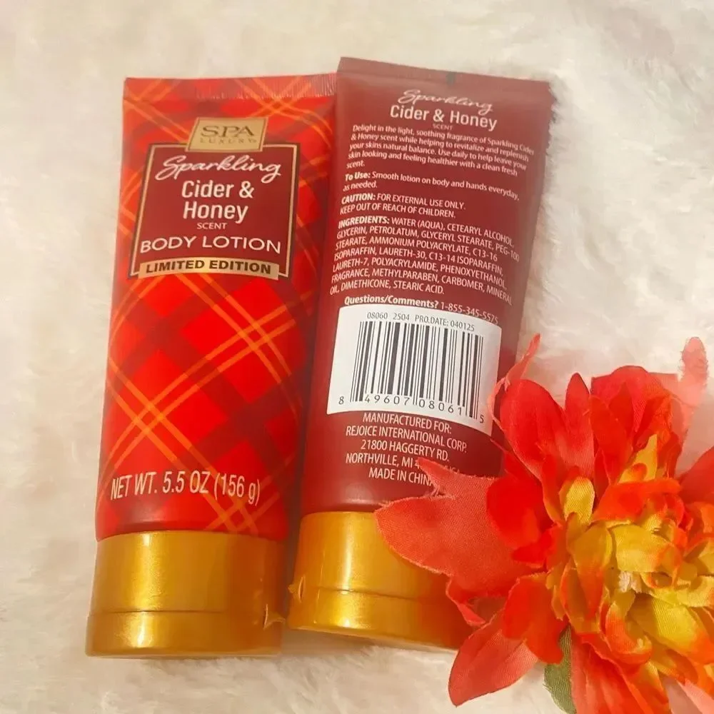 🛍️ (Lot 2) SPARKLING CIDER & HONEY HAND & BODY LOTION 5.5 Oz Each🔥